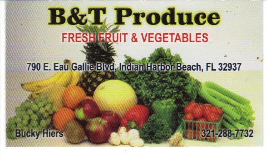 Produce fresh fruit and vegetables